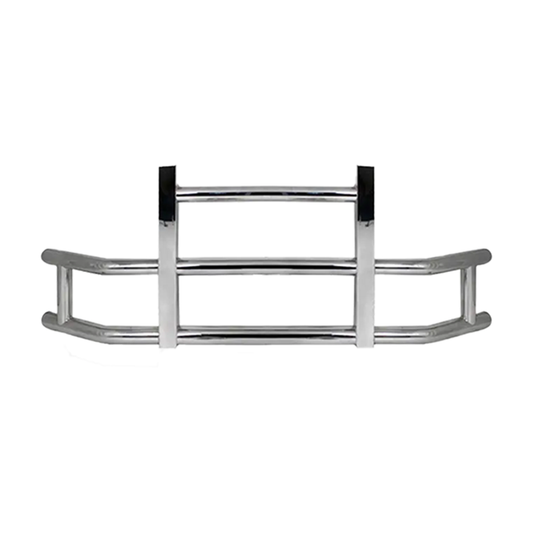 Universal Type Deer Guard Bumper with Brackets for Semi-Truck (Chrome)