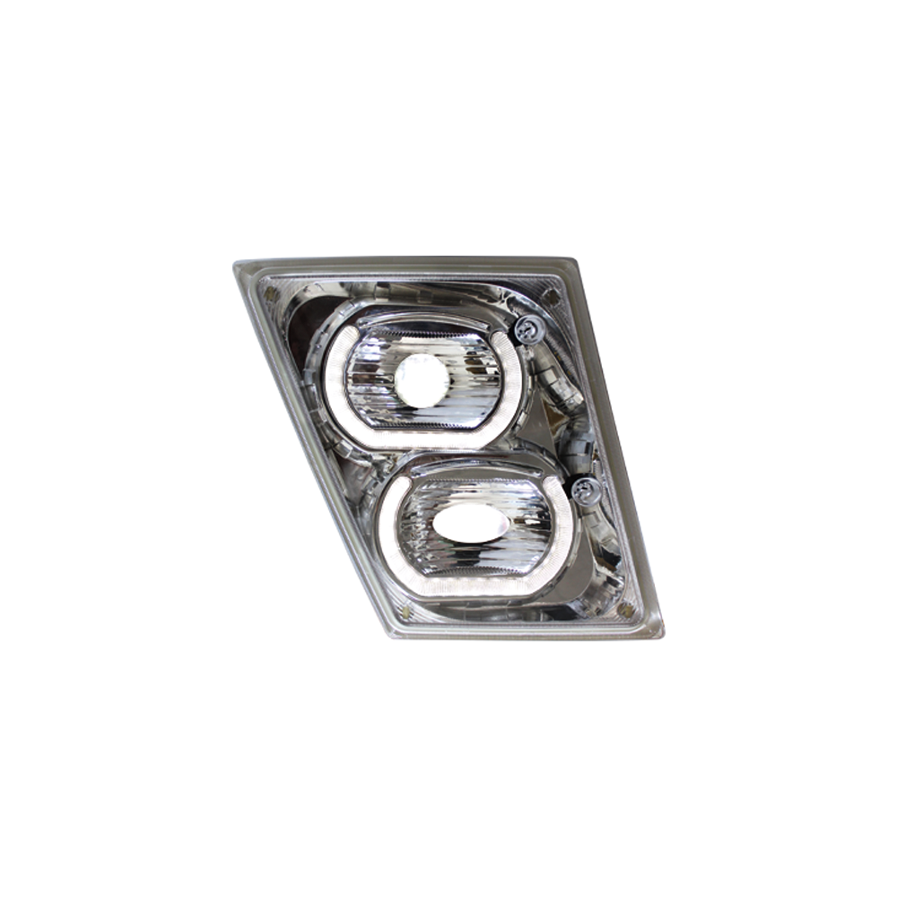 2004-2017 Volvo VNL/VN LED Fog Light Driver (LH) & Passenger (RH) Side Chrome