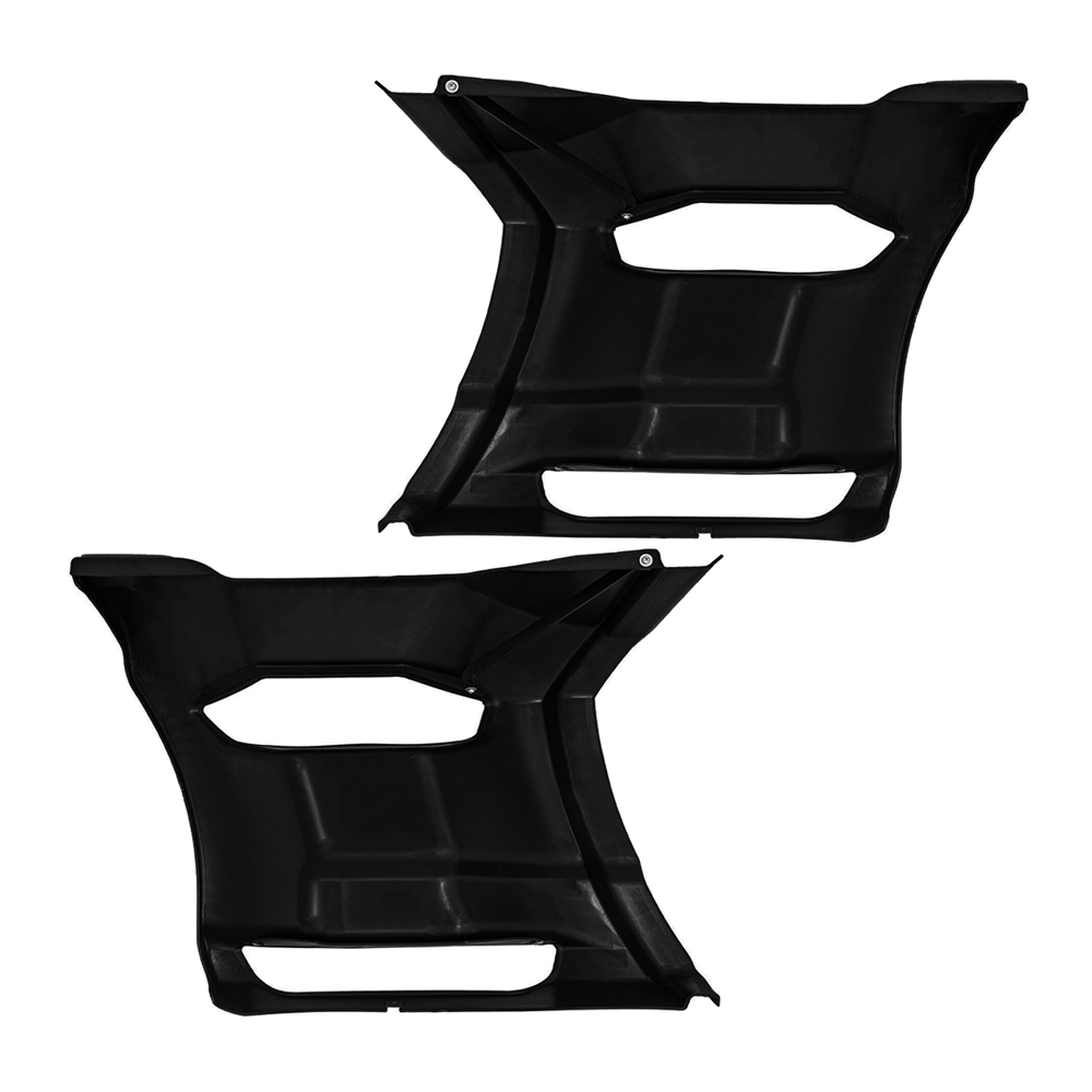 Rear Step Fairing Panels – Black Plastic for 2013–2021 Kenworth T680 Driver (Left) / Passenger (Right) Side
