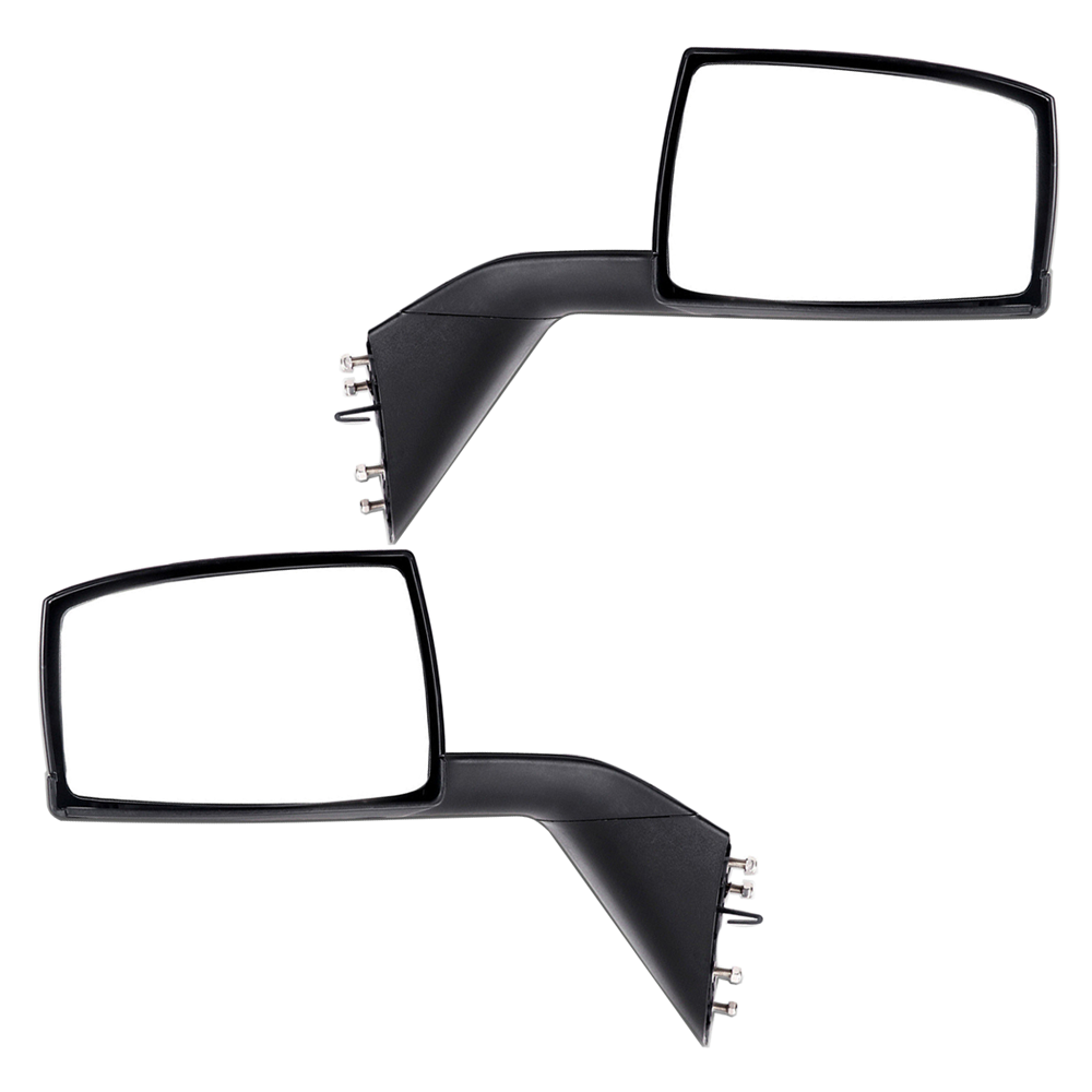 For 2004-2017 Volvo VNL Hood Mirrors Drier (LH) / Passenger (RH) Side Black