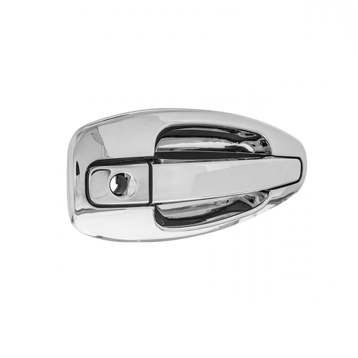 Chrome/Black Exterior Door Handle Covers for Kenworth T680 2015-2024 | Driver (Left) / Passenger (Right) Side