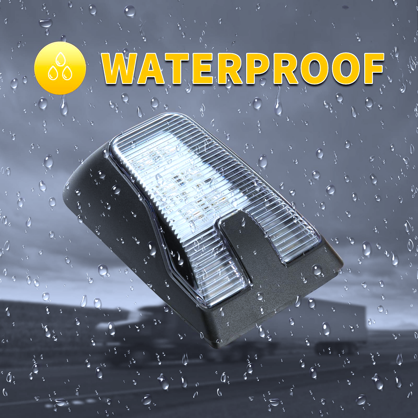 LED Side Marker Lights for Volvo VNL VN VNM 2004-2017 Truck, Side Lamps Fairing Side Marker Light 12V