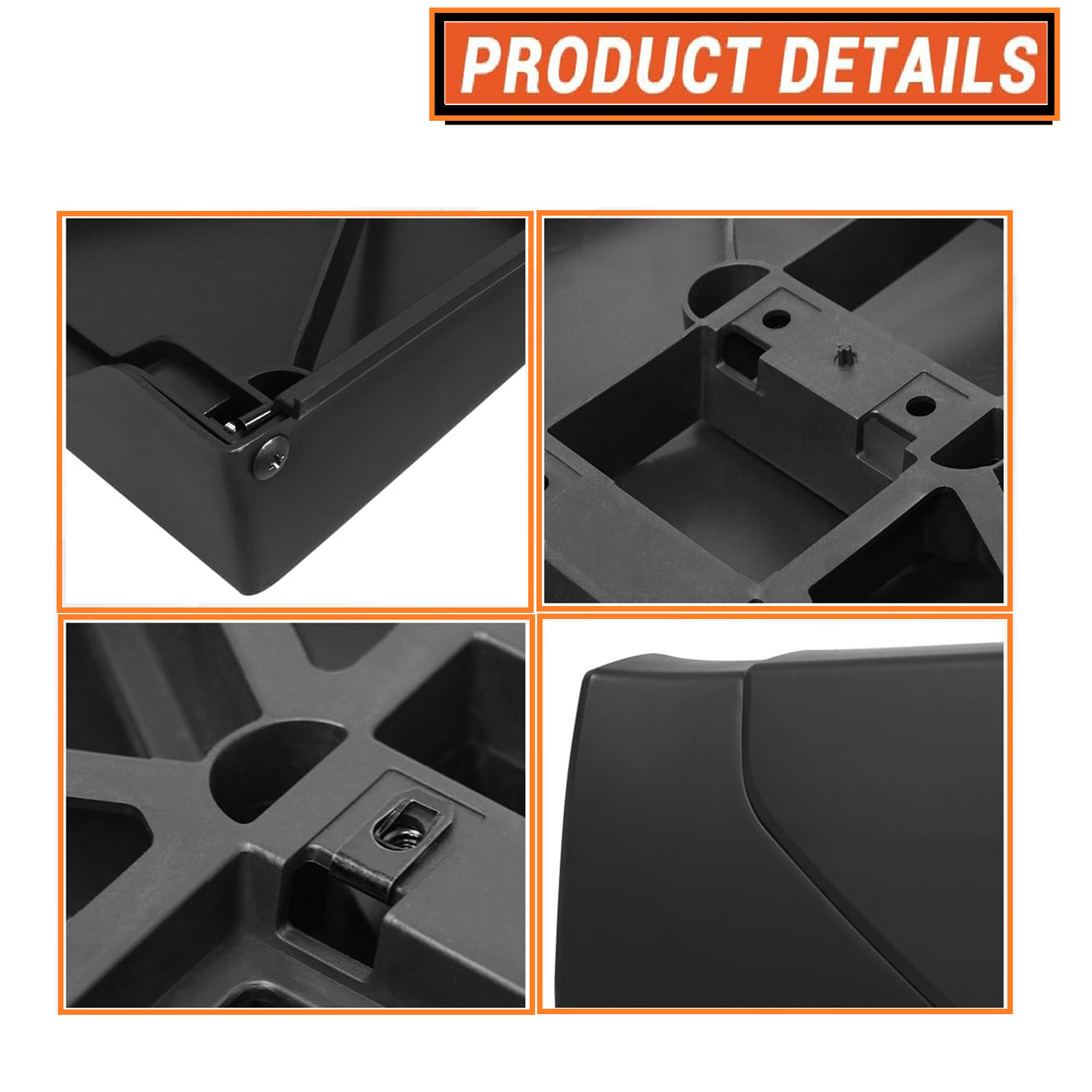 Black Rear Side Fairing Panels for Kenworth T680 Next Gen 2022 2023 2024+