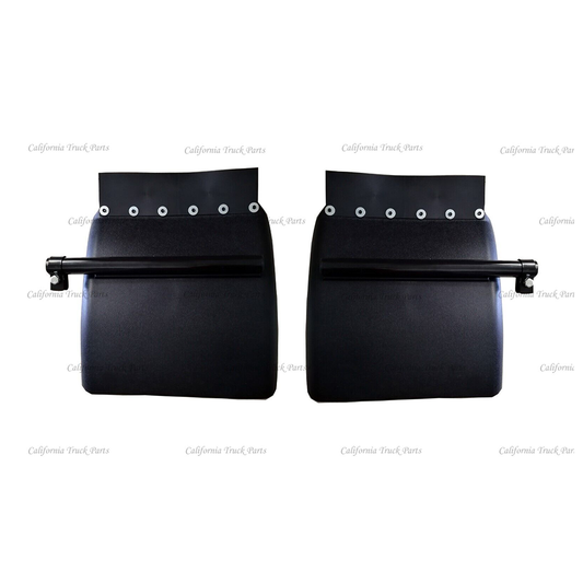 A Pair Poly Quarter Fender Black Set For 24" x 24" Semi Truck Volvo VNL/VN