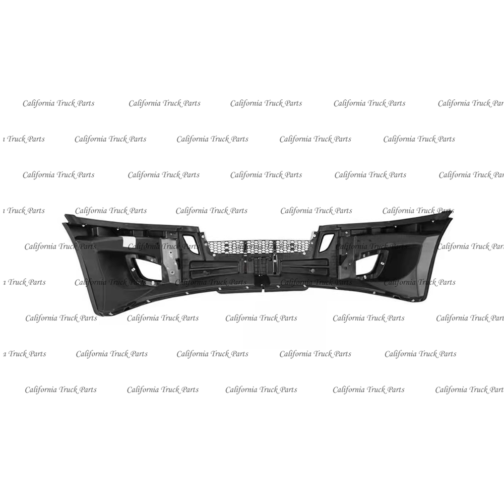 Freightliner Cascadia Complete Front Bumper Chrome / Black Trim W/O Fog Lamp Hole 2018-2024