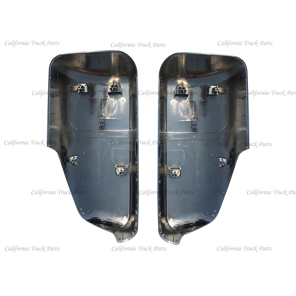 Freightliner New Cascadia Chrome/Black Door Mirror Cover Left & Right Side 2018+