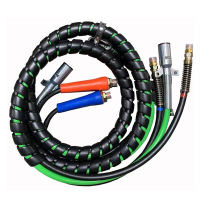 12FT 3-in-1 Wrap Set Air Line Hose Assemblies for Semi Truck