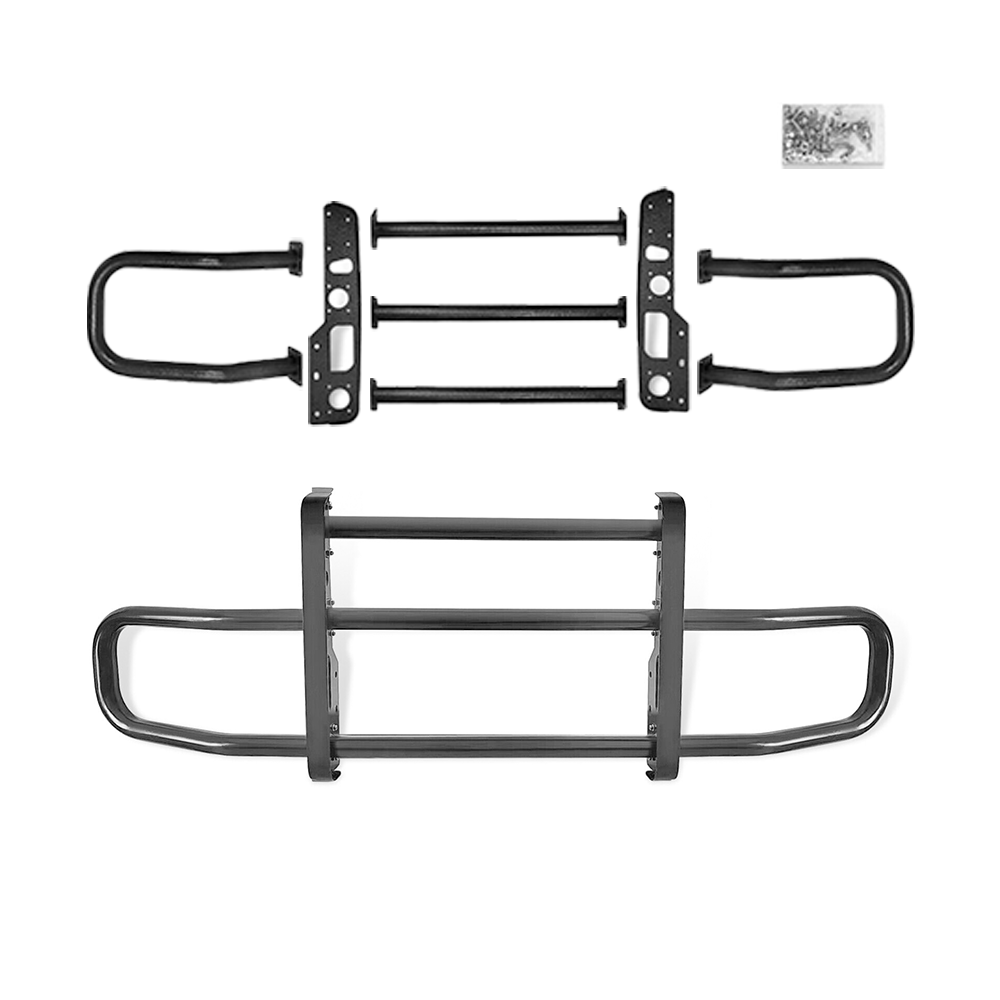 Universal Type Deer Guard Bumper with Brackets for Semi-Truck (Black)