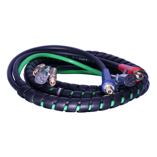 12FT 3-in-1 Wrap Set Air Line Hose Assemblies for Semi Truck