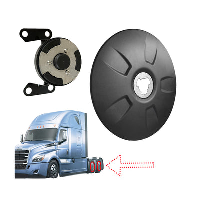 Freightliner Cascadia 2018-2024 Wheel Hub Cap Cover with Mount Bracket | 1PCS