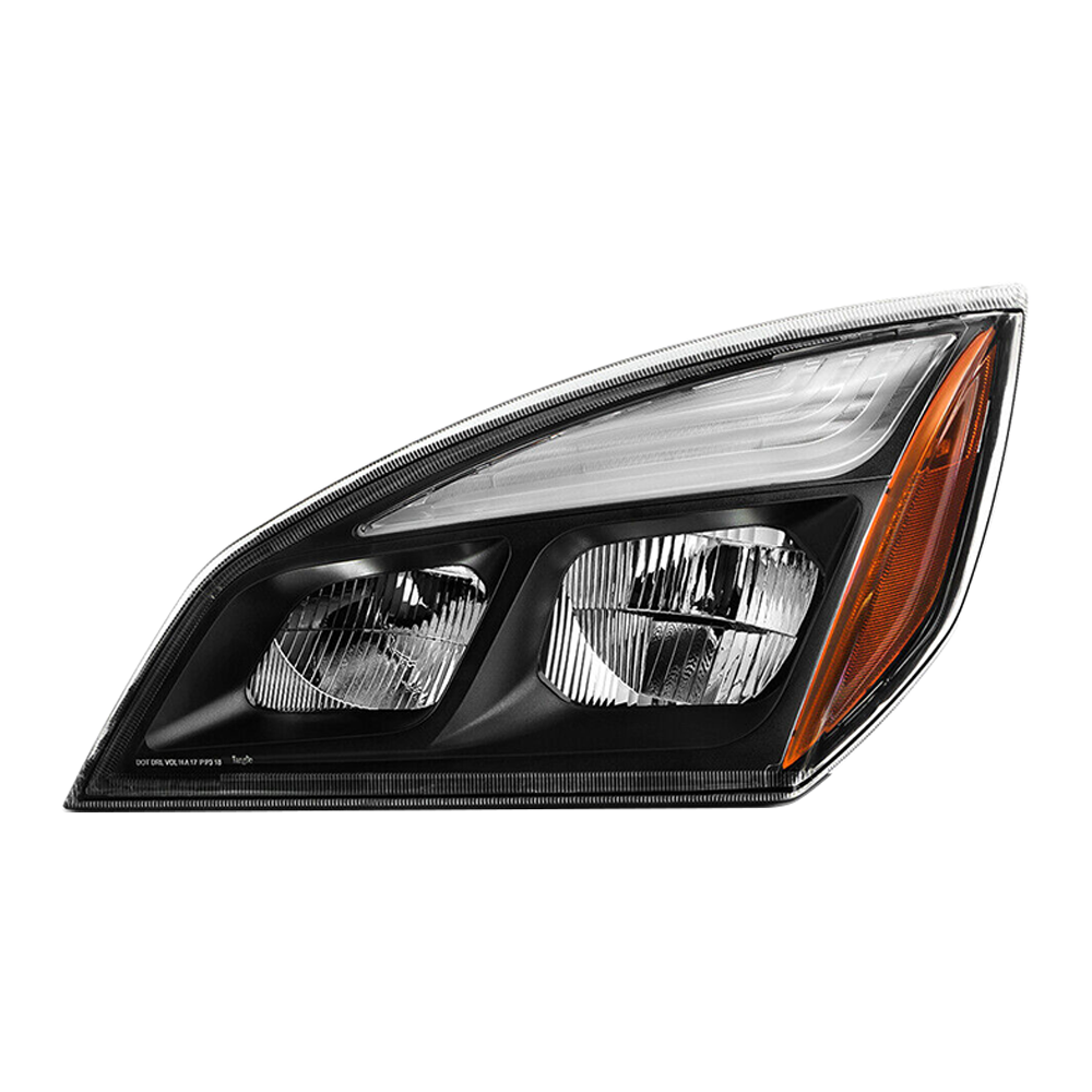 LED Headlight for 2018-2023 Freightliner Cascadia Driver (LH) & Passenger (RH) Side Black