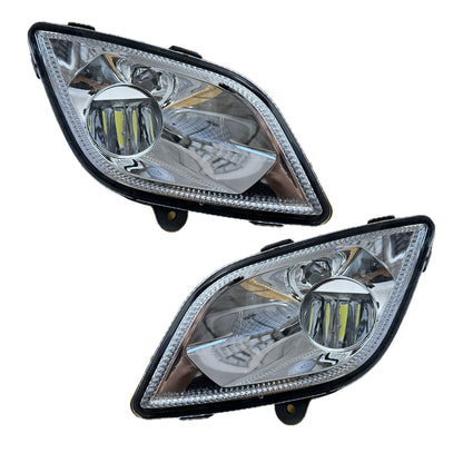 Freightliner Cascadia 2018+ Full LED Fog Lights Pair Chrome