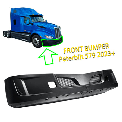 PETERBILT 579 2022-2025 Front Bumper Black