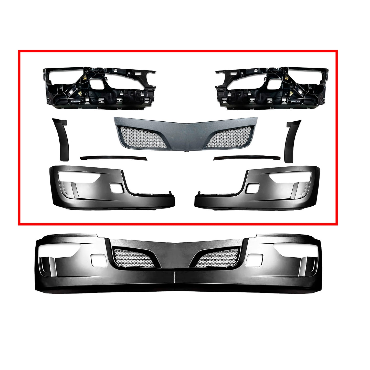 PETERBILT 579 2022-2025 Front Bumper Black