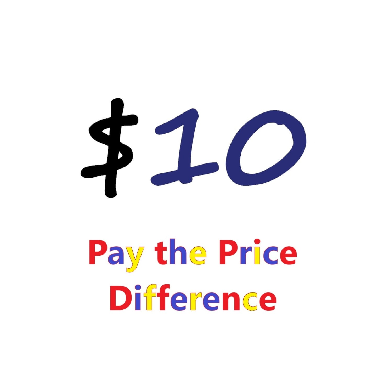Price Difference Payment Link ( $100 / $10 / $1 )