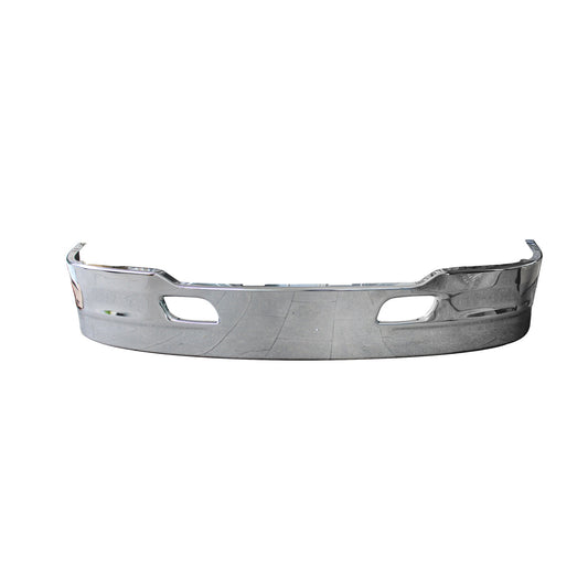 17-Inch Aero Style Chrome Front Bumper without Radar Cutout for Kenworth T680 2013–2021