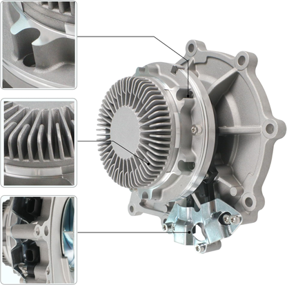 Detroit Engine DD13 DD15 DD16 Variable Speed Water Pump for Freightliner Cascadia 2008-2022 4722002001 4702000101 4712000401 4712000901 4722000701