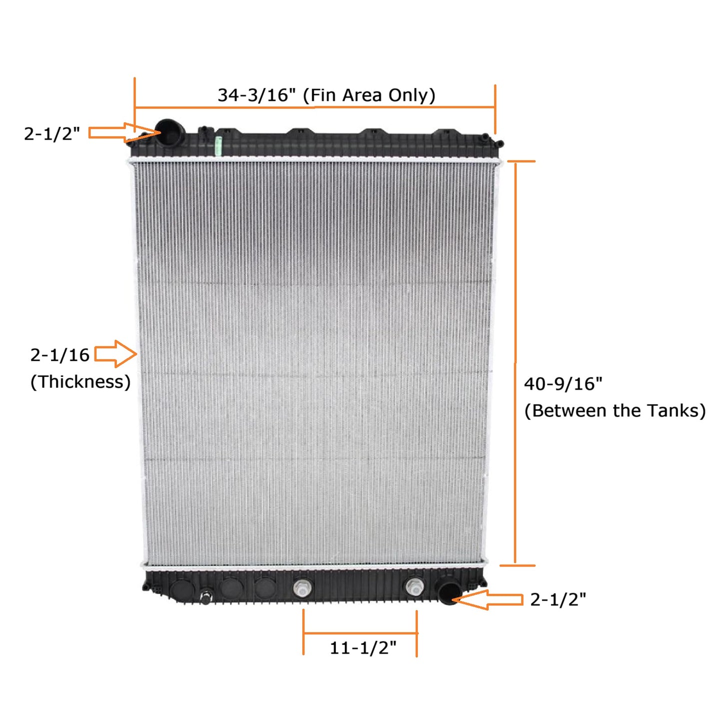 Aluminum Radiator for 2004-2017 Volvo VNL | Replace 209565521