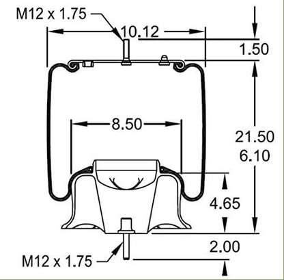 Air Spring Bag for Volvo VNL Trucks | Replaces 21132005