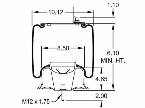 Air Spring Bag for Volvo VNL Trucks | Replaces Volvo 20505399, 20733034