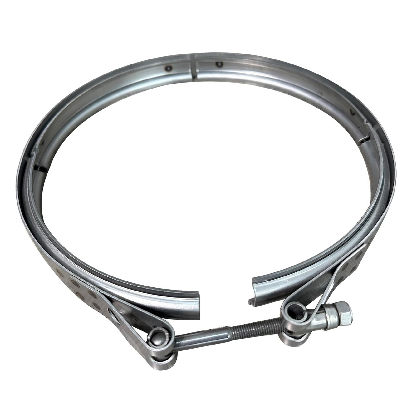 DPF Filter Clamp & Gasket Kit Compatible With Freightliner Cascadia 2008-2021 Detroit Diesel DD15 Diesel Particulate Filter Replaces OEM# A680950202 A6809950302 A6804910480