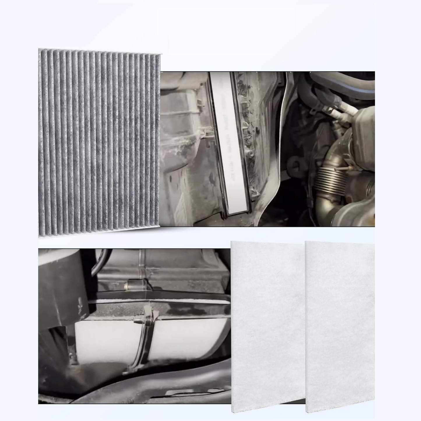 Cabin Air Filter for Freightliner Cascadia 2008-2024 Replace ABPN10G91559, PA4857, P609422, CAF24003, PA10181,AF26235