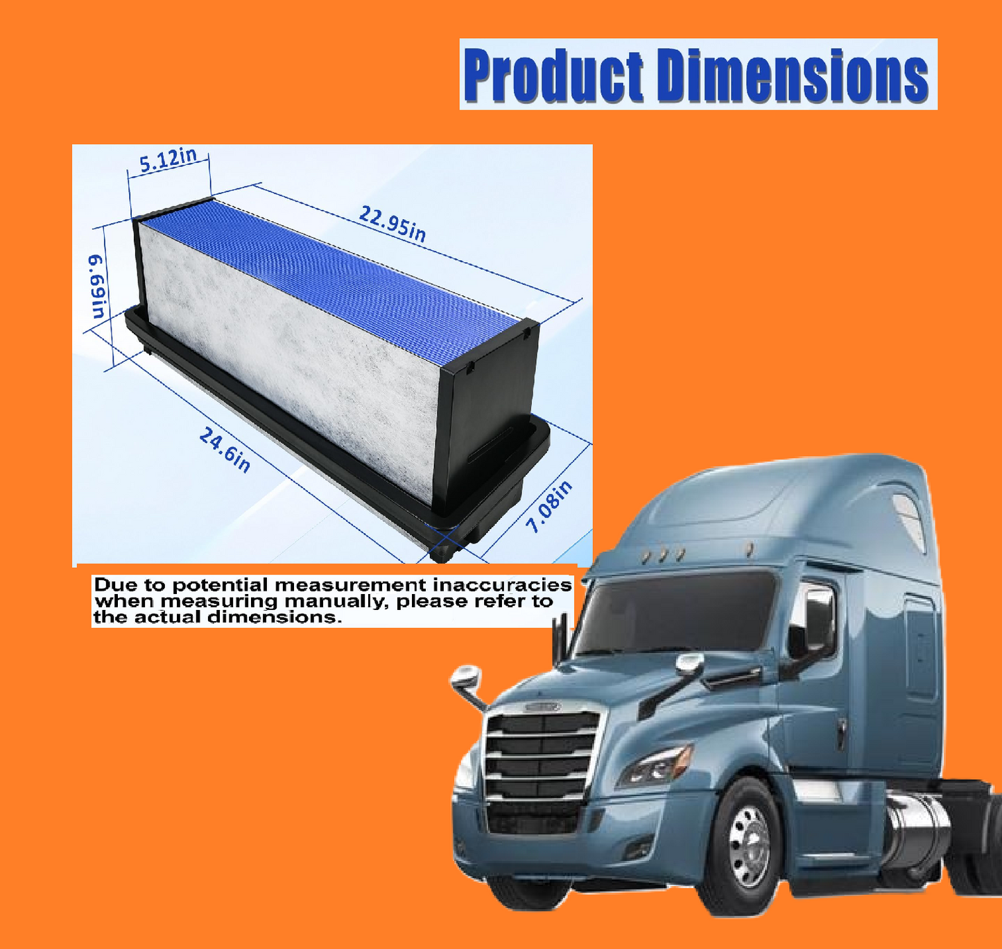 03-42776-010 Engine Air Filter Compatible with 2018-2023 Freightliner Cascadia