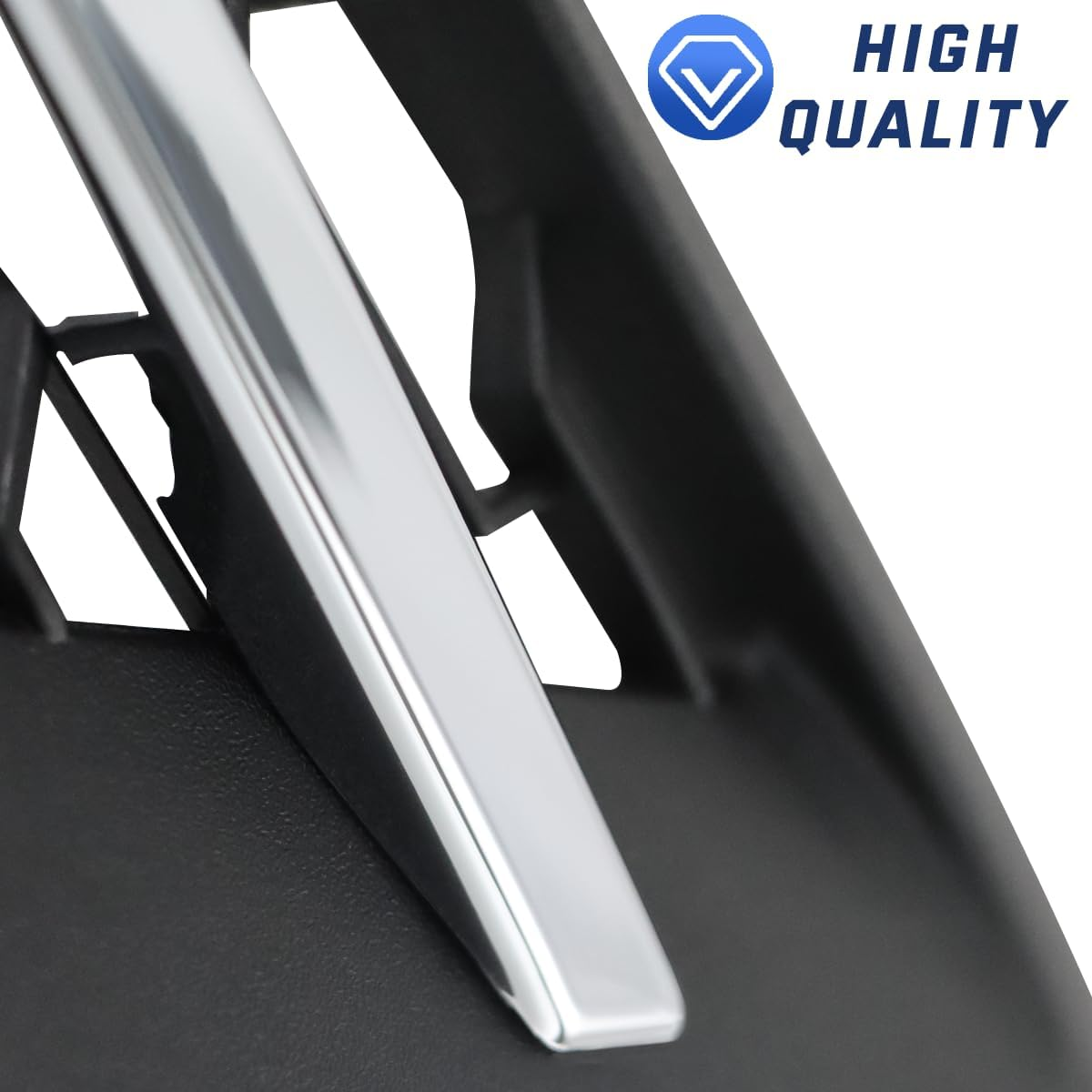 Chrome Cascadia Hood Side Grille Air Intake Vent Replacement with With Bug Screen for Freightliner Cascadia 2018+