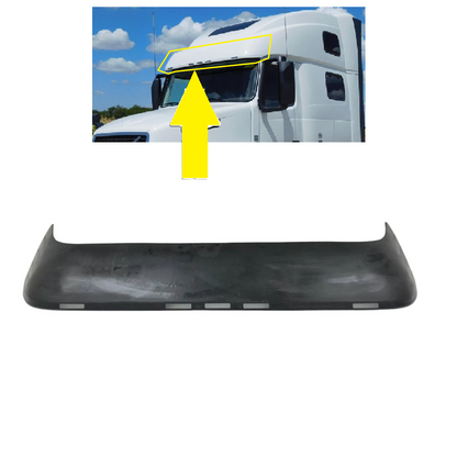 Front Sun Visor Shade Cover Panel Black for Volvo VNL