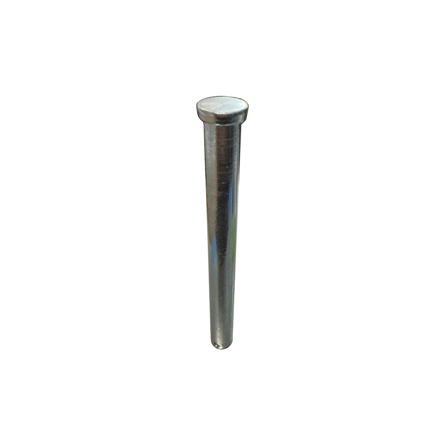 Hinge Pin with End Hole for Cotter Pin (φ0.49" x 5.22"), Replaces  FLE997-98017 HP1631, Fruehauf & Miner Style, Galvanized Carbon Steel
