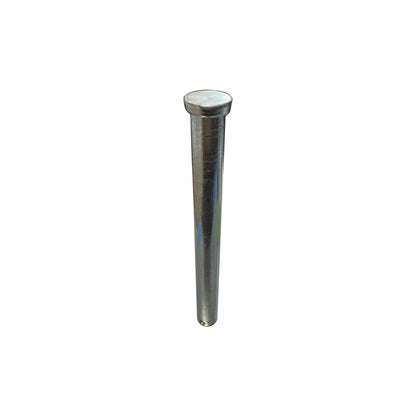 Hinge Pin with End Hole for Cotter Pin (φ0.49" x 5.22"), Replaces  FLE997-98017 HP1631, Fruehauf & Miner Style, Galvanized Carbon Steel