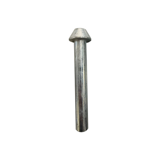 Hinge Pin with flat, pointed head hole (φ0.62" x 4.47") Trailer Door Repair, Replaces Utility 03-6101-0-008, Fleet Engineers 997-98019, Galvanized Carbon Steel