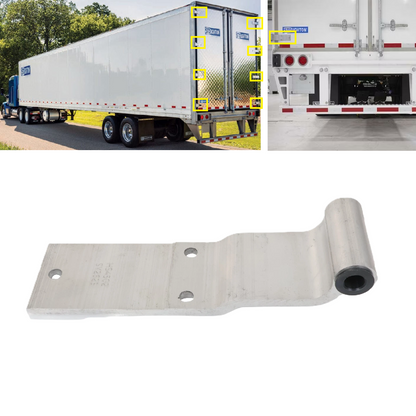 Stoughton 04-86386-001-00 Aluminum Swing Door Hinge  9 5/8” L x 2 13/16” W, Aluminum 3 Hole Trailer Door Hinge