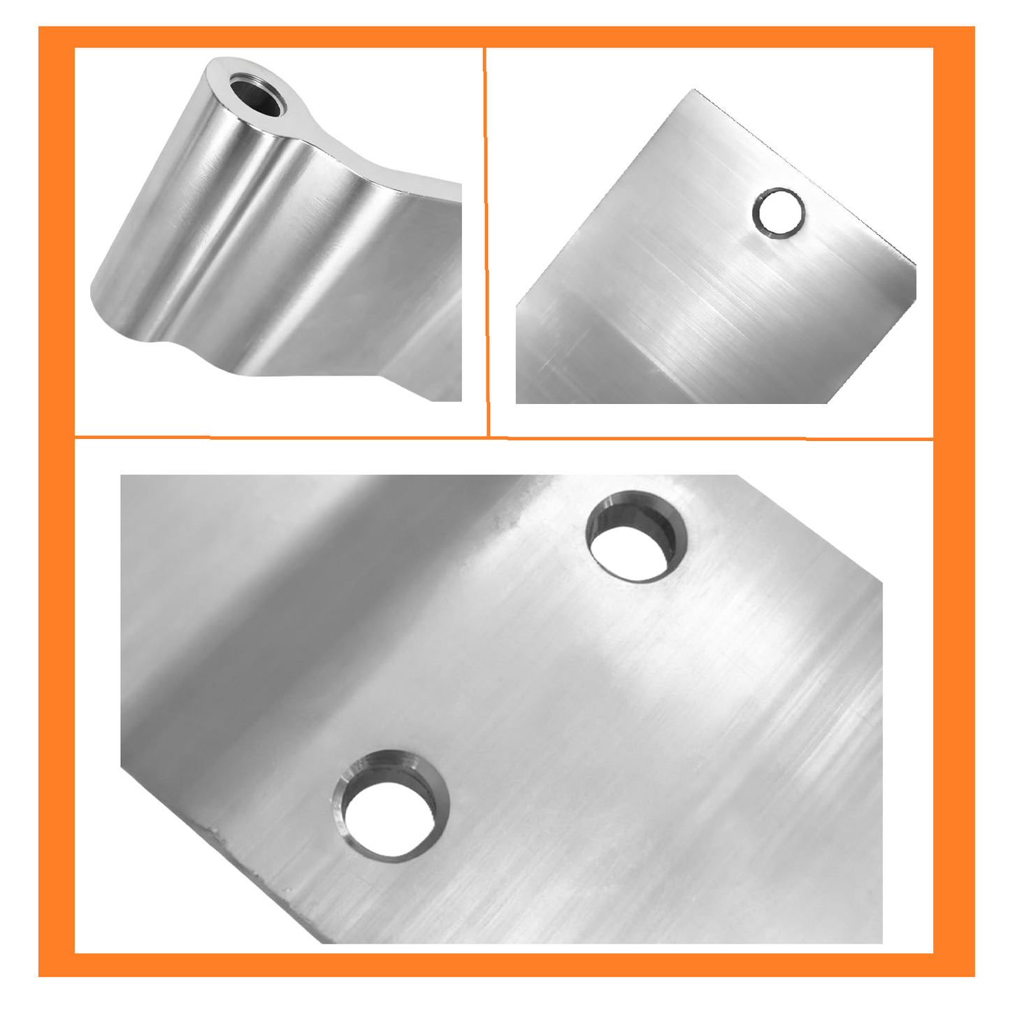 Utility 03-4100-0-022 Aluminum Swing Door Hinge 9.55"X3", Aluminum 3 Hole Trailer Door Hinge