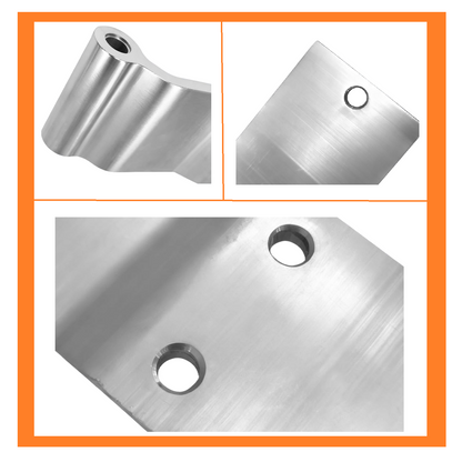 Utility 03-4100-0-022 Aluminum Swing Door Hinge 9.55"X3", Aluminum 3 Hole Trailer Door Hinge