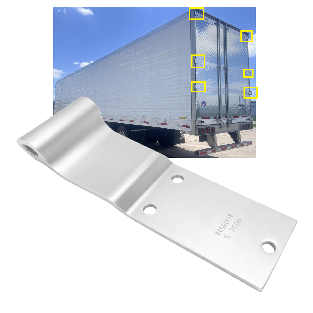 Utility 03-4100-0-022 Aluminum Swing Door Hinge 9.55"X3", Aluminum 3 Hole Trailer Door Hinge