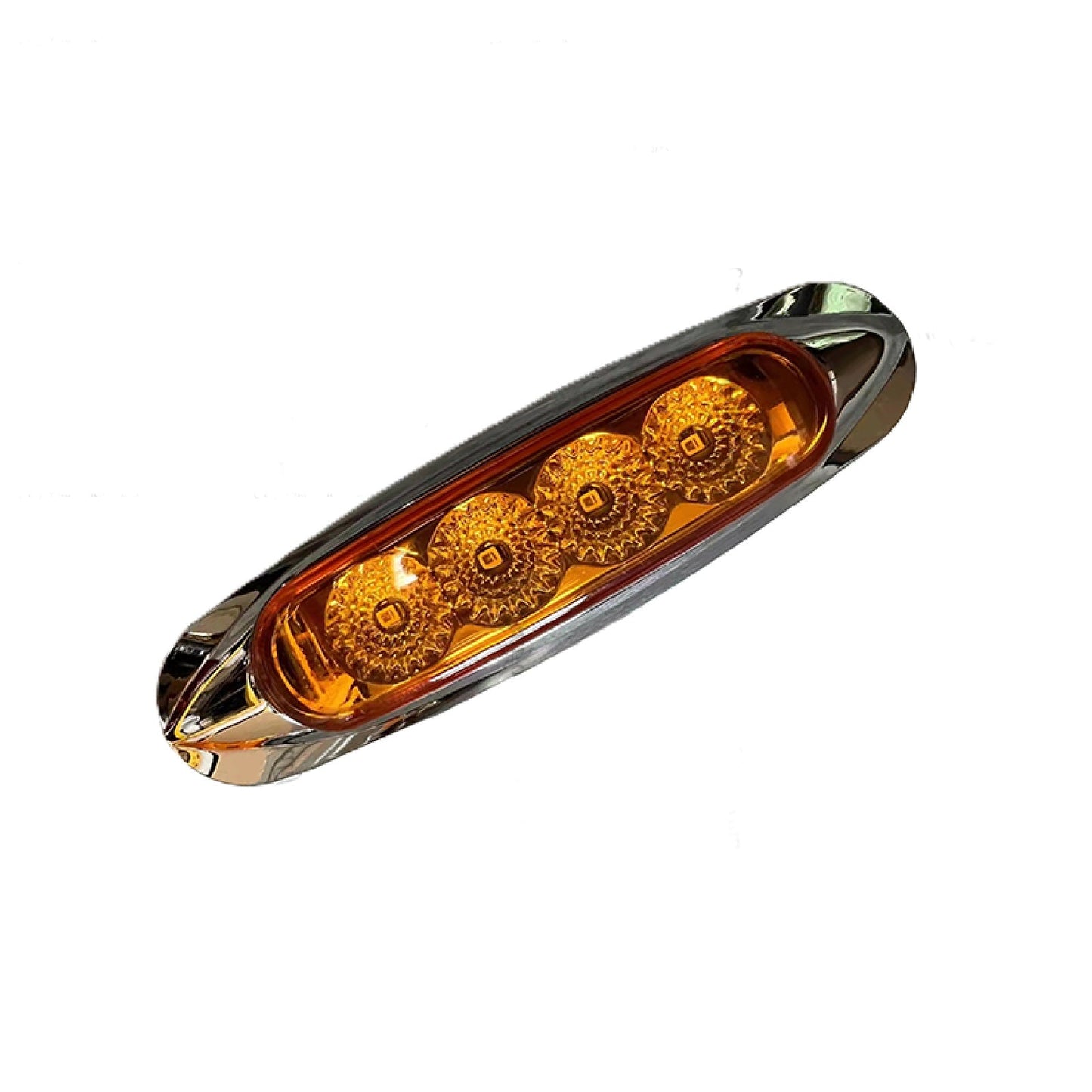 4 LED Clearance/Marker Light with Reflector Amber