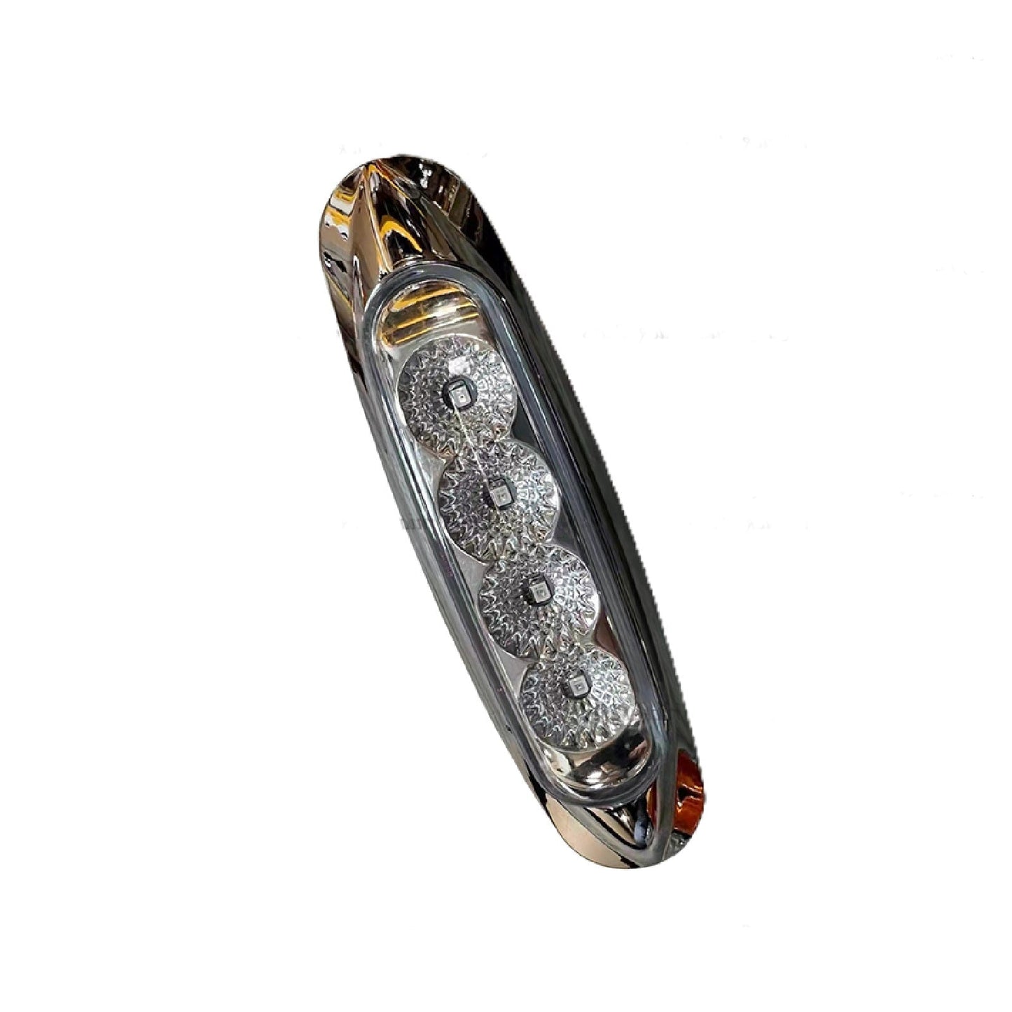 4 LED Clearance/Marker Light with Reflector Clear Red