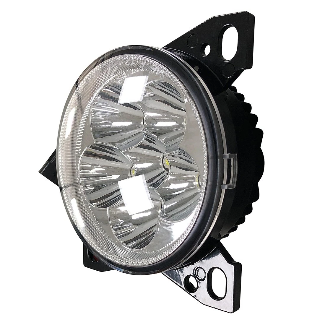 Full LED Fog Light Chrome for Kenworth T660 2008-2015, Peterbilt 579 2013 2014 2015, Peterbilt 587 2011 2012 2013 2014 2015 Models DOT SAE Approved | Left Driver / Right Passenger Side