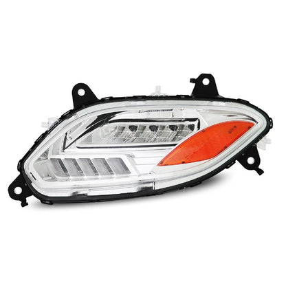 International LT625 2018+ Headlight, Silver reflective LED Headlights with DRL