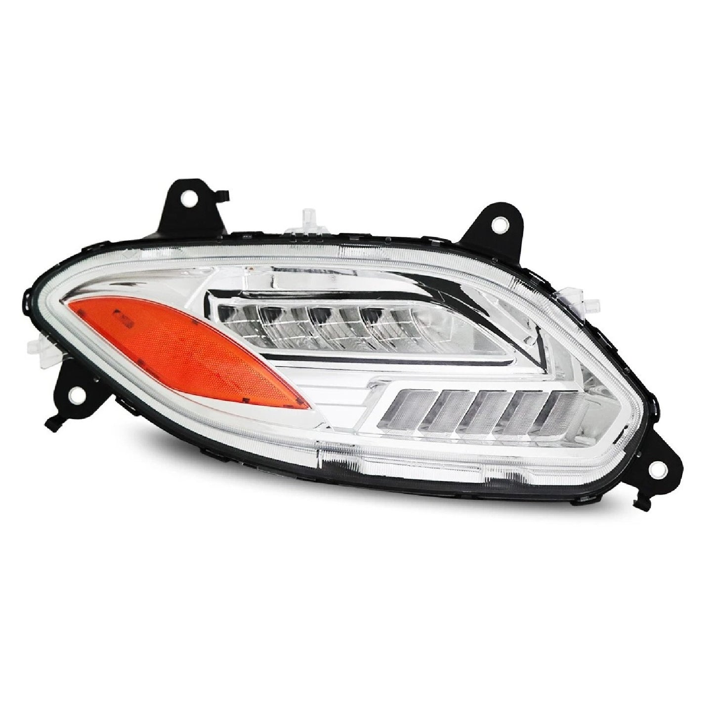 International LT625 2018+ Headlight, Silver reflective LED Headlights with DRL