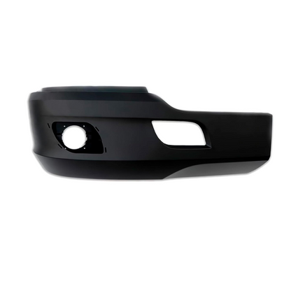 Chrome/Black Plastic Bumper with Fog Light Cutouts – Compatible with 2011–2021 Kenworth T680 Semi Truck Left Driver / Right Passenger Side