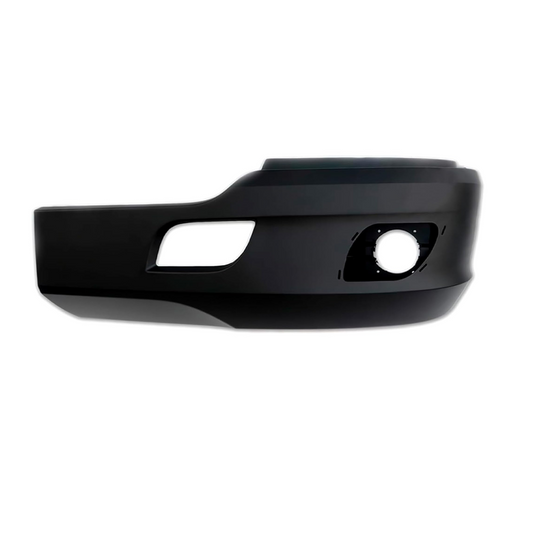 Chrome/Black Plastic Bumper with Fog Light Cutouts – Compatible with 2011–2021 Kenworth T680 Semi Truck Left Driver / Right Passenger Side