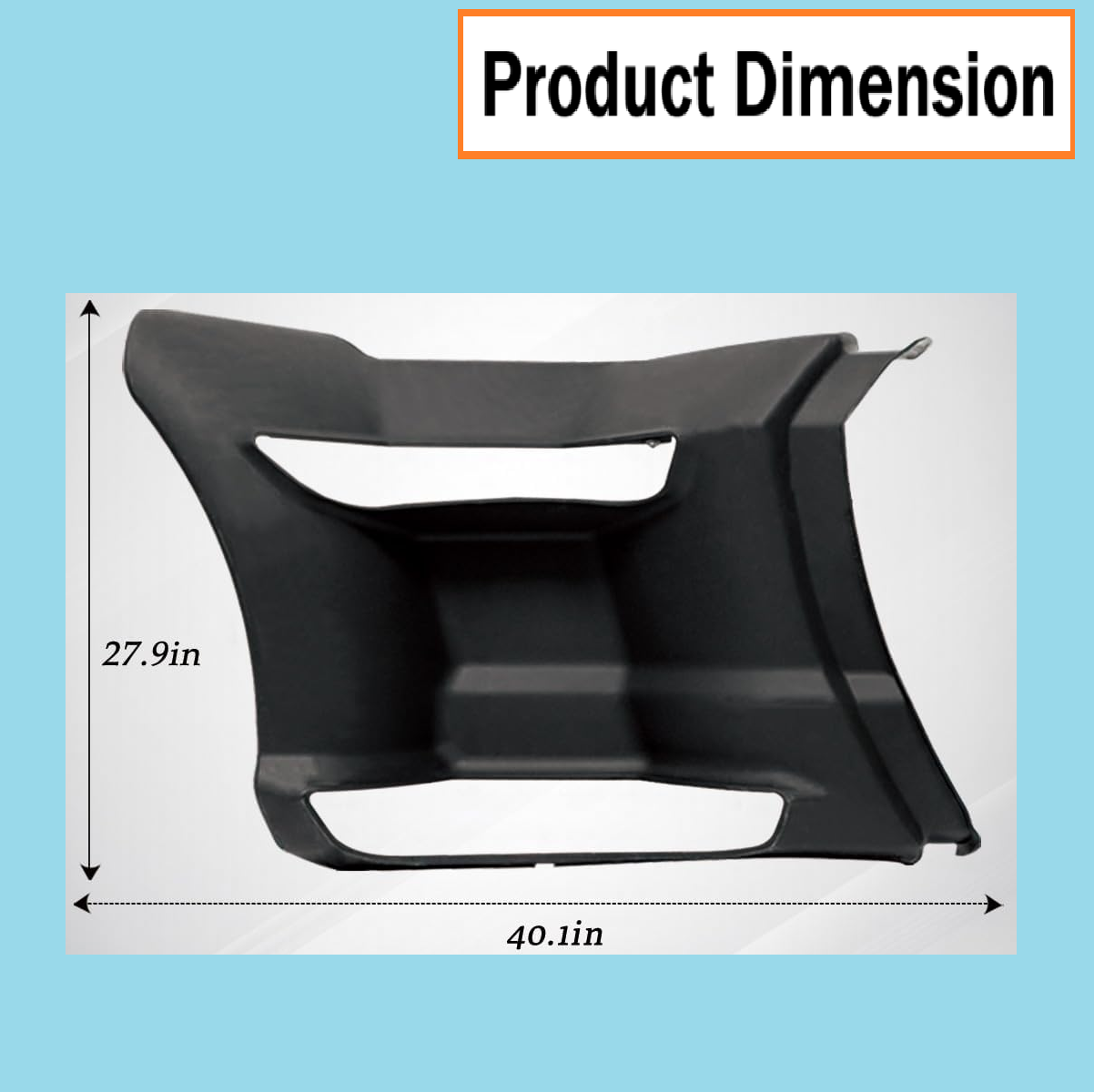 Rear Step Fairing Panels – Black Plastic for 2013–2021 Kenworth T680  Driver (Left) / Passenger (Right) Side