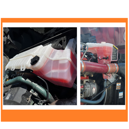 Heavy Duty Coolant Tank Reservoir Compatible with Kenworth T680 (2013-2021) T880 (2014-2021) Peterbilt 579 (2013-2021) Semi Trucks | Replaces CP237001 DR104002 DR104004