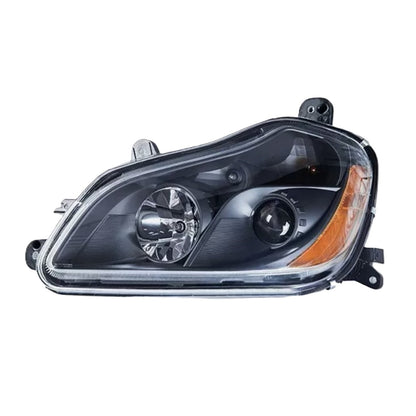 Halogen Headlight for Kenworth T680 2013-2021, Black House Headlamp  Left Driver / Right Passenger Side