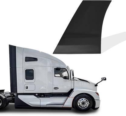 Black Front Fairing Sail Panel (Skirt Panel) for Kenworth T680 Next Gen 2022-2024