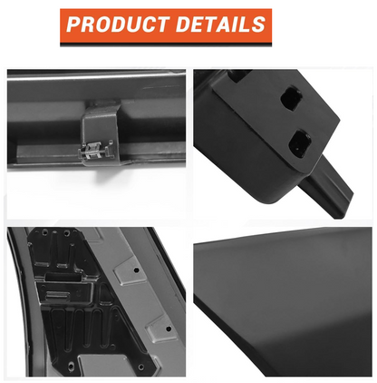 Black Front Fairing Sail Panel (Skirt Panel) for Kenworth T680 Next Gen 2022-2024