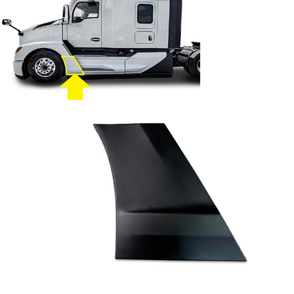 Black Front Fairing Sail Panel (Skirt Panel) for Kenworth T680 Next Gen 2022-2024