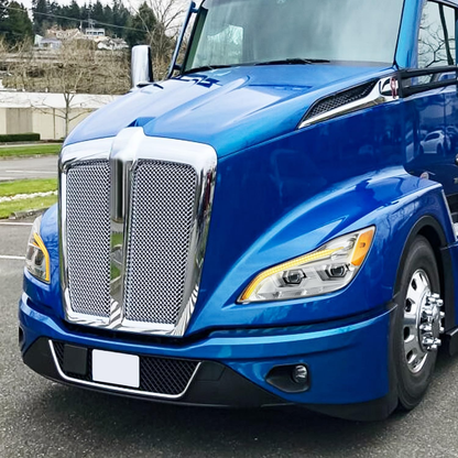 KENWORTH T680 NEXT GEN 2022-2025 LED DRL Projector Headlight with Switchback Signal Chrome